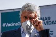Governador Ronaldo Caiado (DEM): tem feito alertas constantes para que população mantenha vigilância em relação à Covid