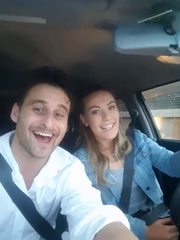 Andrew Jury e a moça com que, casou no programa da Nova Zelândia