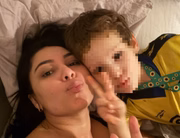 Raquel e Athos, de 4 anos, antes da separação