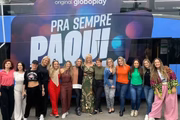 Ex-paquitas saíram do Rio de Janeiro para gravar o Altas Horas em São Paulo