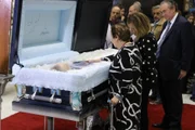 Durante o velório, Maria do Céu foi amparada pela família