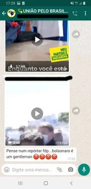 Na versão das redes bolsonaristas, o presidente é a vítima do episódio