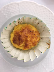 "Cupcake" de batata doce: meio sem graça, mas não dispensável