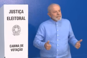 Lula em voto em São Paulo