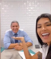 Pocah e o médico Rainer Moreira