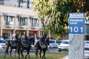 Policiais fazem ronda no comércio do Sudoeste