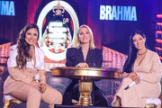Simone, Ana Hickmann e Simaria na coletiva de imprensa do Bar das Coleguinhas 2 (Foto: Thiago Duran/@agenciabrazilnews)