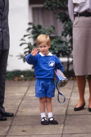 O príncipe Harry quando criança 