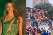 Claudia Leitte em bloco de pré-carnaval em Guarulhos