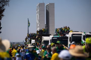 Bolsonaro discursou durante o ato