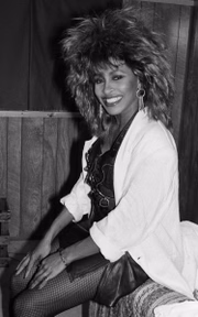 Tina Turner no show Live Aid, em 1985, no Rio de Janeiro
