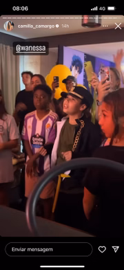 Stories de Camila Camargo na festa do filho de Wanessa