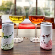 Vinhos em lata da Vino! Brasília