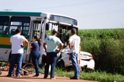 Muitos parentes foram ao local do acidente