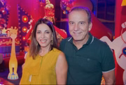 O empresário Binho Bezerra e sua mulher
