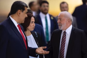 Nicolás Maduro com Lula