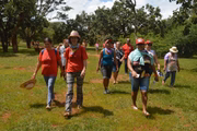 Mulheres sem terra caminharam pelo Parque da Cidade em 8 de março de 2020