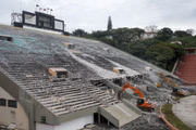 Início das obas no estádio, em junho de 2021 