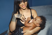 Rihanna e o primeiro filho RZA