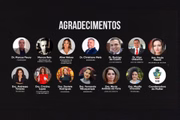 Palestrantes do programa Todos Por Elas, lançado pela Acieg, em Goiás, e que visa combater o feminicídio
