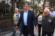 Tarcísio de Freitas (Republicanos) em caminhada pelo centro de São Paulo