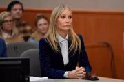 PARK CITY, UTAH - MARCH 30: Actor Gwyneth Paltrow sits in court as the verdict is read in her civil trial over a collision with another skier on March 30, 2023, in Park City, Utah. The jury found retired optometrist Terry Sanderson "100 percent" at fault in the mishap that occurred during a run at Deer Valley Resort in Park City, Utah in 2016. Paltrow was awarded the $1 for which she had countersued. (Photo by Rick Bowmer-Pool/Getty Images)