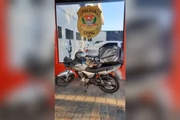 A moto dele foi apreendida