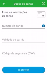 Cadastre seu cartão de débito virtual. Lembre-se: para cada transação, gere um CVV novo no Caixa TEM