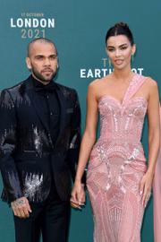 O jogador de futebol Daniel Alves e Joana Sanz 