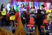 Lula e Alckmin se encontram com representantes de movimentos populares, em São Paulo
