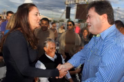 Liliane Roriz, o pai, e o ex-senador Gim Argello