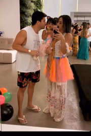 Separados, Arthur e Mayra foram vistos juntos em uma festa organizada pela influencer