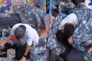 Sapato tenta beijar Dania Mendez mesmo ela pedindo que ele pare