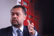 O governador do Rio de Janeiro, Cláudio Castro (PL), em entrevista ao Metrópoles