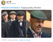 Fãs comparam Henrique Fogaça com personagens da série Peaky Blinders