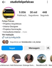 Falcão possui em seu perfil no Instagram um destaque “Helô Bolsonaro”