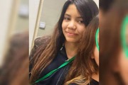 A menina Karen Cristina Godoi de Oliveira, de 13 anos