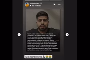 MC Joninhas deixou mensagem no Instagram