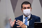 Deputado Luis Miranda (DEM-DF)em depoimento à CPI da Covid-19
