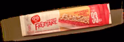 Para atender o público fitness, Fruttare Barrinha, com apenas 93 calorias. Feito de iogurte natural, iogurte de morango, amendoins, castanha-de-caju e flocos de aveia Para atender o público fitness, Fruttare Barrinha, com apenas 93 calorias. Feito de iogurte natural, iogurte de morango, amendoins, castanha-de-caju e flocos de aveia