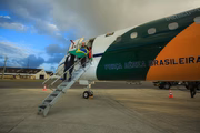A aeronave do modelo VC-2 (Embraer 190), cedida pela Presidência da República, decolou de Amã, capital da Jordânia, na tarde de quarta-feira (1º/11)
