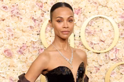 Zoe Saldana, venceu o Globo de Ouro de Melhor Atriz Coadjuvante por Emilia Pérez