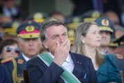Jair Bolsonaro em evento das Forças Armadas