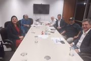 Senadores do PT também se encontraram com a advogada Andreza Smith, nome do senador Beto Faro para o STM.