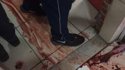 Em algumas casas, rastro de sangue 