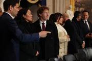 Mark Zuckerberg em cerimônia de posse de Donald Trump