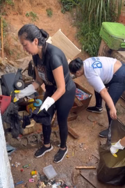 Faça chuva ou faça sol, o trabalho não para 