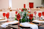 Detalhes da decoração do evento