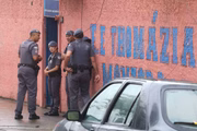 Polícia Militar na escola onde ocorreu o ataque