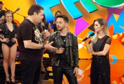 Sandy e Junior foram ao Domingão do Faustão